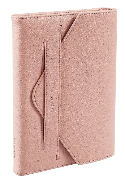 Ежедневник недат. А5 160л "Наппа экстра" розовый, кожзам, тв.переплет, обл.поролон, блинтовое тиснение, клапан в петле, офсет, ляссе - фото 3