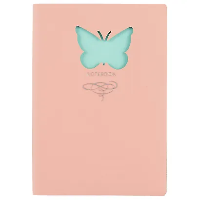 Книга для записей «Butterfly», розовая, 80 листов, А6+ - фото 1