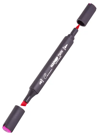 Маркер художественный "Сонет" Twin Brush красно-фиолетовый яркий, Сонет - фото 2