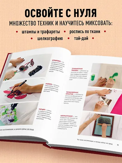 Принты на ткани от А до Я. Индивидуальный дизайн одежды и аксессуаров. Полный практический курс по шелкографии и другим техникам кастомизации - фото 5