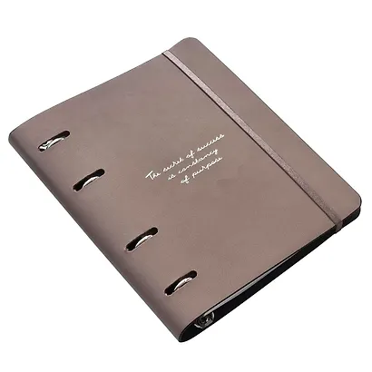 Тетрадь «Quote», 120 листов в клетку, какао, на кольцах, сменный блок - фото 3