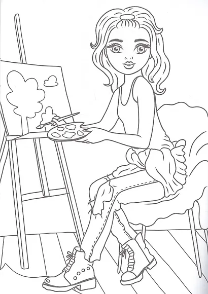 РАСКРАСКА. МАСТЕРСКАЯ КРАСОТЫ. ЕВА - фото 5