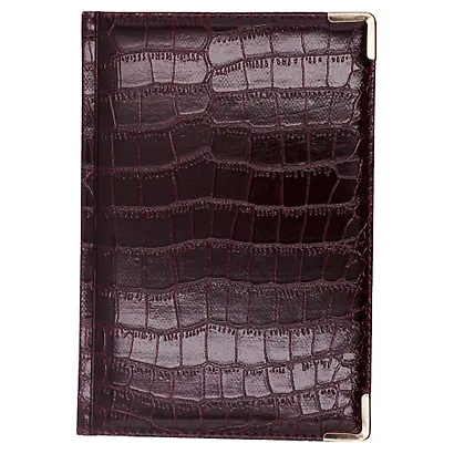 Ежедневник дат. 2026г. А5 176л "Business Premium. Grand croco" бордо, 7Б, иск.кожа, обл.поролон, тв.переплет, мет.уголки, тонир.блок, зол.торец, справ.мат-лы, 2 ляссе, инд.уп - фото 5