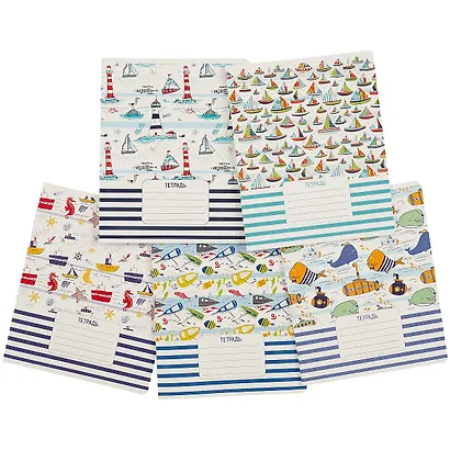 Тетрадь в линейку Феникс+, "Моря и океаны", 24 листа, в ассортименте - фото 7