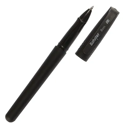 Ручки шариковые черные 12 штук "Boss" 0,7 мм, Schiller - фото 8