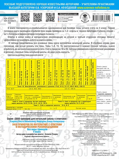 3000 примеров по математике. Все виды примеров с ответами и методическими рекомендациями. 4 класс - фото 2