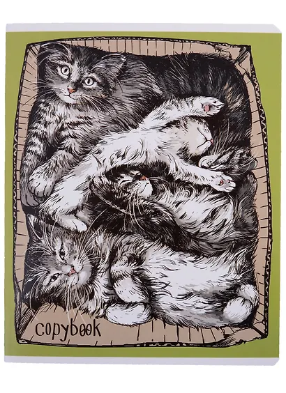 Тетрадь в клетку Феникс+, "Жизнь котов", 48 листов, в ассортименте - фото 6