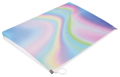 Папка на молнии А4 "Градиент" с расширением, пластик - фото 2