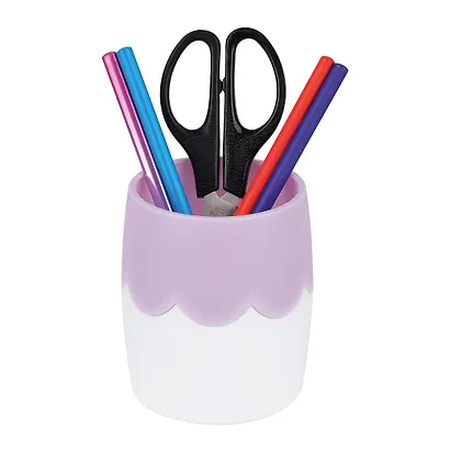 Стакан для пишущих принадлежностей двухцветный пластик, ассорти, Стамм - фото 6