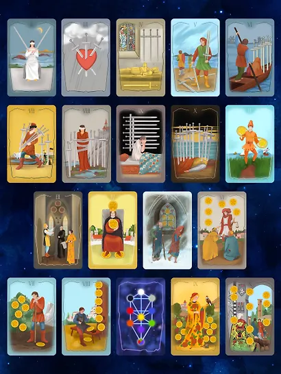 Таро Древо Сефирот. Источник магической силы (78 карт+руководство) - фото 7