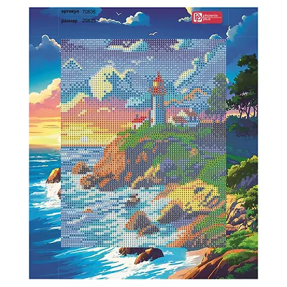Алмазная мозаика "Маяк" 20х25 см. - фото 4