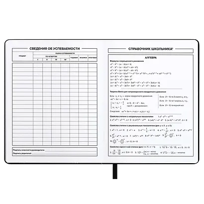 Дневник шк. "Всё круто" кожзам, тв.переплёт, аппликация, шелкография в одну краску, одно ляссе, загругл.углы, пантон, универс.шпаргалка, брелок из атласн.ленты - фото 13