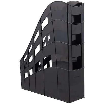 Лоток вертикальный "S-Wing" пластиковый, 75мм, черный - фото 2