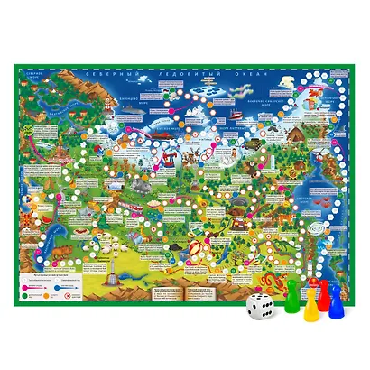 Игра-ходилка с фишками «Путешествие по России» - фото 2