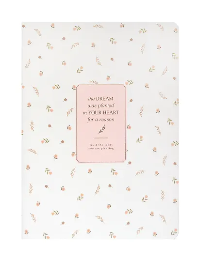 Тетрадь 48л кл. "April", белый, карт.обл., микротекстурирование, ламинация, скрепка - фото 1