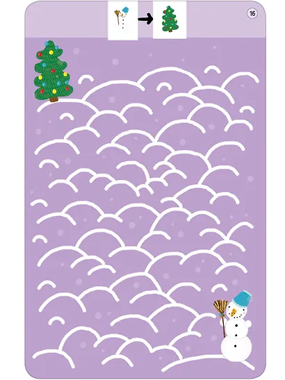 100 лабиринтов от простых до сложных. 50 многоразовых карточек + маркер в подарок - фото 2