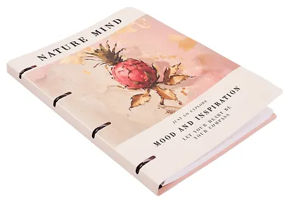 Тетрадь А4 120л кл. "JANE. Nature Mind" на кольцах, карт.обл., мат.ламинация, тиснение фольгой - фото 2