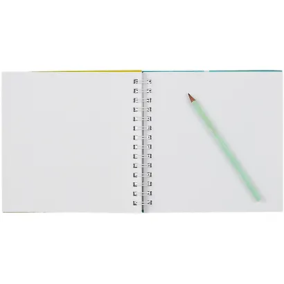 Скетчбук 195*195 80л "Летнее настроение" белый офсет, 100г/м2, тв.обложка, гребень - фото 3