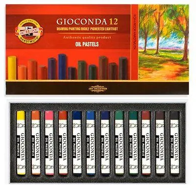Набор масляной пастели для художников Koh-I-Noor, Gioconda" 12цв. в картоне 8352/12" - фото 1