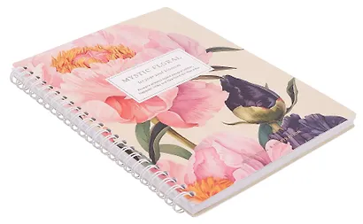 Тетрадь 96 листов в клетку "Blossom. Peonies", на спирали - фото 2