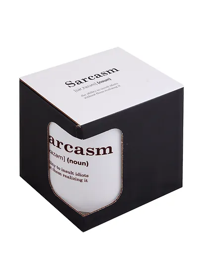 Кружка Sarcasm (словарь) (керамика) (330мл) (коробка) - фото 3