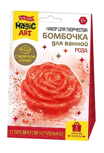 Набор для опытов "Шипучие бомбочки. Роза" - фото 1