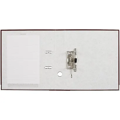 Папка архивная 50мм А4 "Business" арочн.механизм, бордовый - фото 3