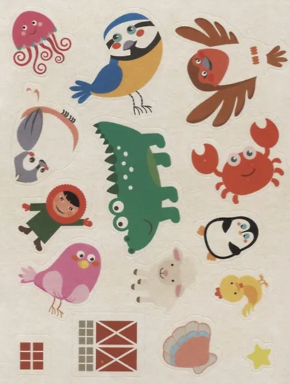 Книга с наклейками «Наклей по образцу. Кто где живет?» - фото 3