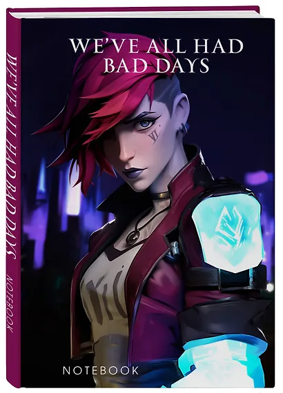 Книга для записей А5 64л лин. "We've all had bad days" - фото 2