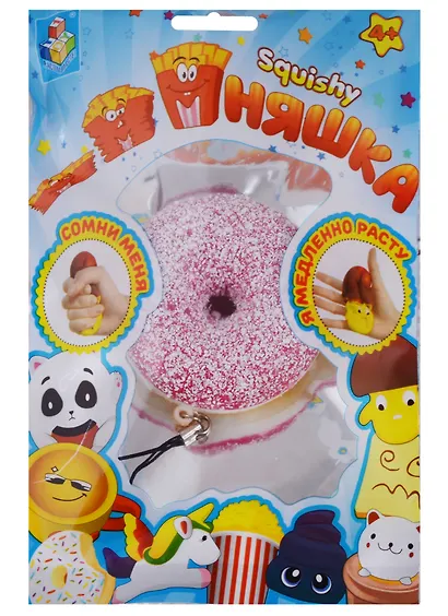 1toy Игрушка-сквиши Мммняшка squishy Микс гамбургер-пончик (Т13623) (TOY1) (упаковка) (3+) - фото 1