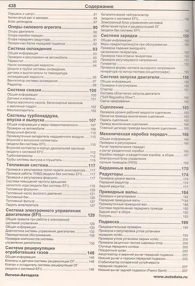 Мицубиси Паджеро Спорт & Л200. Pajero sport c 1998 г. вып. L200 1996-2006 гг. вып. Модели 4WD с дизел. двигат. 4D56 (2,5 л). Устр., тех.обслуж. и рем. - фото 3