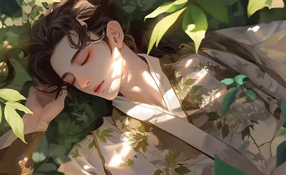 Кардхолдер. Маньхуа. Спящий принц (в форме книжки, 215х65 мм) - фото 7