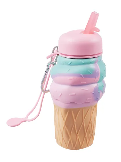 Бутылка складная Мороженое (силикон) (450мл) (12-34435-202405-B20) - фото 4