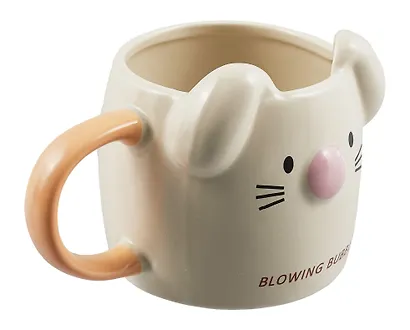 Кружка с ушками Кролик эмоции (керамика) (300 мл) (12-08068-930) - фото 3