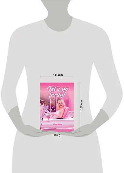 Книга для записей А5 64л "Let’s go party! Glam diary" интегр.обл., блок с контентом - фото 6