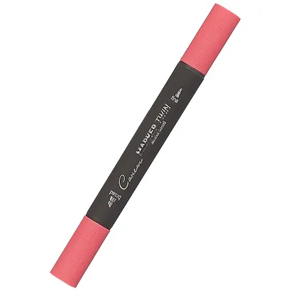 Маркер художественный "Сонет" темно-розовый, двухсторон., тонк. и широк.долото, Сонет - фото 1