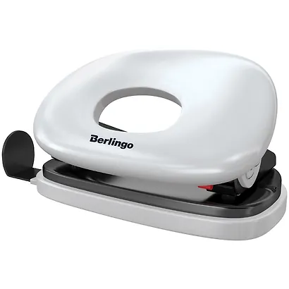 Дырокол «Round», Berlingo, 10 листов, пластиковый, голубой - фото 1
