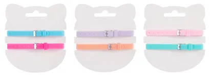 Набор парных браслетов Мишка и Котик (силикон) (12-04407-B81) (Lafilaf) - фото 2