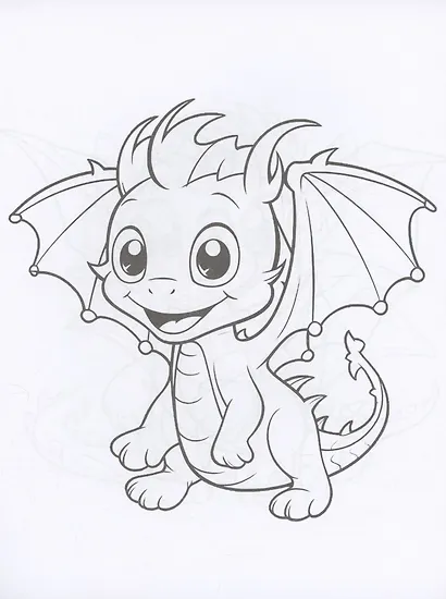 Раскраски для малышей. Драконы - фото 3