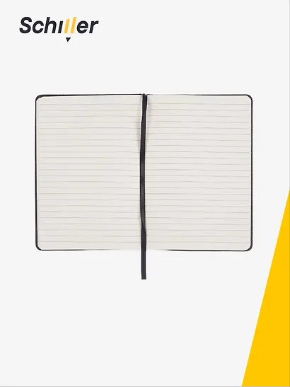 Книга для записей «Let's talk» А5, 80 листов в линейку, черная, Schiller - фото 3