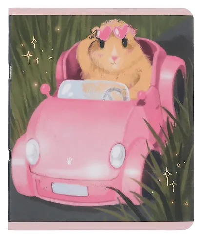 Тетрадь в клетку "Хомяки", 48 листов, в ассортименте - фото 3