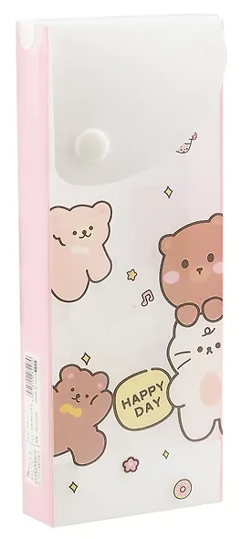 Пенал корпусный "Little animals" на кнопке, ассорти - фото 4