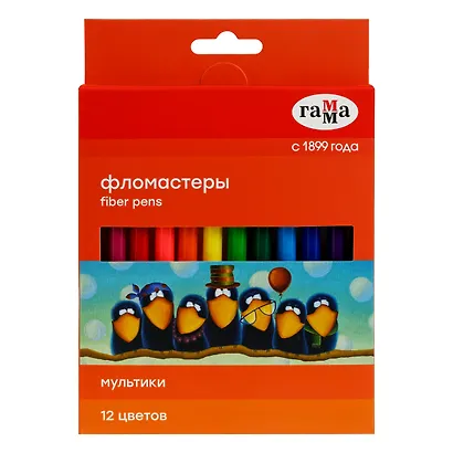 Фломастеры Гамма, "Мультики", 12 цветов - фото 6