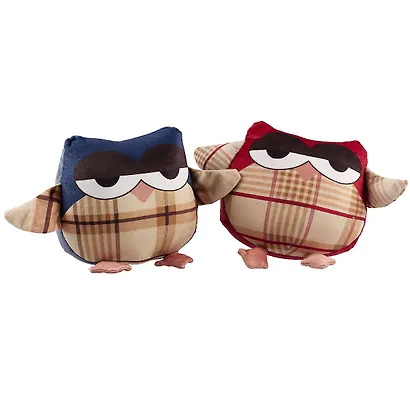 Мягкая игрушка Сова в клеточку(текстиль)(19х19) - фото 4