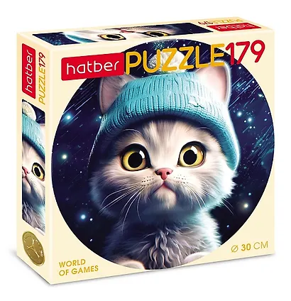 Пазл 179 элементов круглый "ЛапУшка в шапочке" d300мм - фото 1