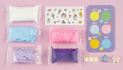 Игрушка для детей старше трех лет в наборе: легкий пластилин с товарным знаком Лепи Легко, набор "Хочу как мама: Волшебство" - фото 3