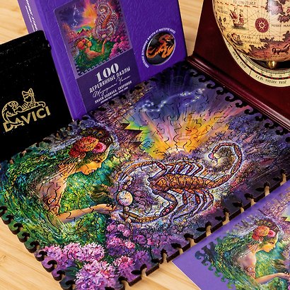 Деревянный пазл «Знаки зодиака Скорпион» 100 элементов, Davici - фото 4