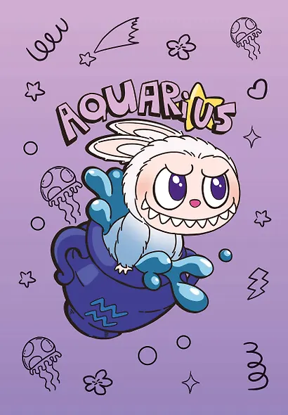 The Monsters. Астрологический блокнот Водолей (Лабубу) - фото 1