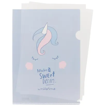 Папка-уголок «Pastel unicorn», А4 - фото 2