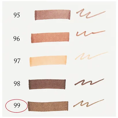 Маркер художественный "Сонет" пыльн.коричневый, двухсторон., тонк. и широк.долото, Сонет - фото 3